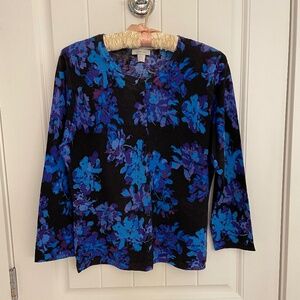 Garnet Hill Signature Merino Wool Cardigan, Size L